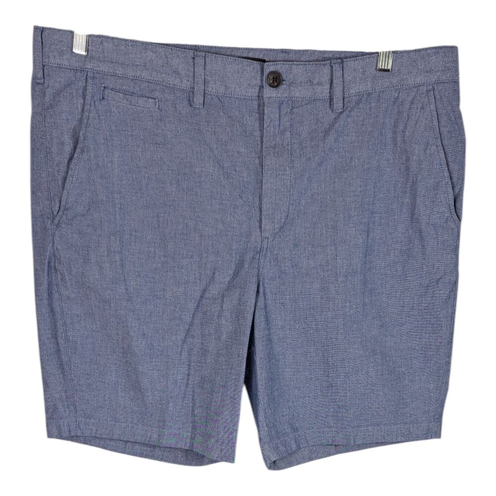 NORDSTROM Mens Slim Fit Shorts Blue Gray Size 40 40w